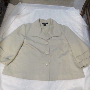 ASHLEY STEWART BEIGE JACKET 18 LINED